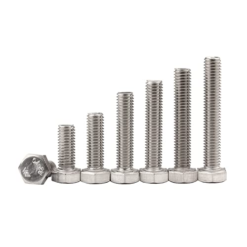 100 Sechskantschrauben DIN 931 - M6x110mm - Edelstahl A2 | 6 mm | 110