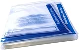 Clear Extra Strength 2.5 mil Poly Bags with Strong Adhesive Seal; Warnings Label (12x15 in - 100 pcs)