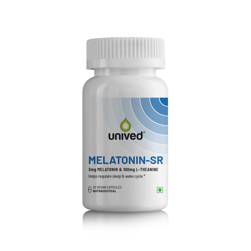 Unived Melatonin-SR | India’s 1st slow-release Melatonin | 30 Vegan Capsules (3mg) (B0D5QSTQ8B) Amazon Price History, Amazon Price Tracker