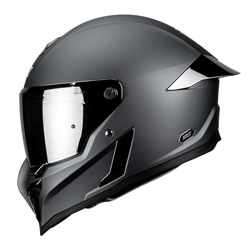 Image of HAX Full Face Motorcycle Helmet for Adult Men and Women, DOT & ECE 22.06 Certified - Powersports Advanced Ventilation Motocross Helmet for Motorbike Street Bike