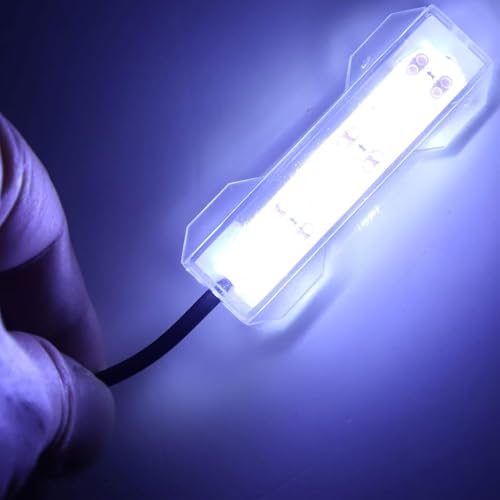 Image of Soft LED Aquarium Plant Light, 5V 0.6W USB 2.0 Mini Aquarium Lamp, LED Desktop Fish Tank Light with 3.28ft Cable, White Lighting Small Water Plant Light for Plant Grow