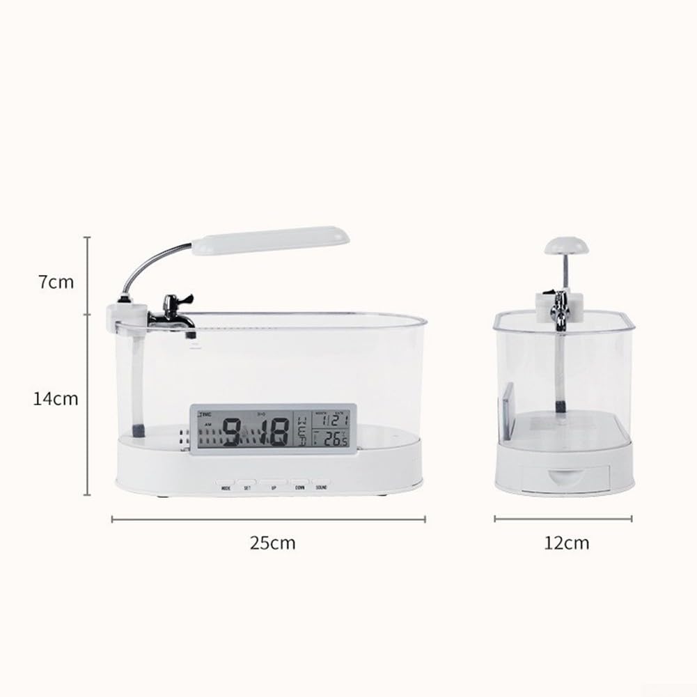 Aquarium Plastique 7L avec Éclairage LED Multicolore