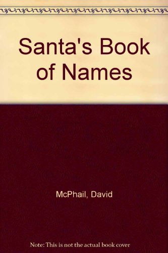 Santa's Book of Names 0590273418 Book Cover