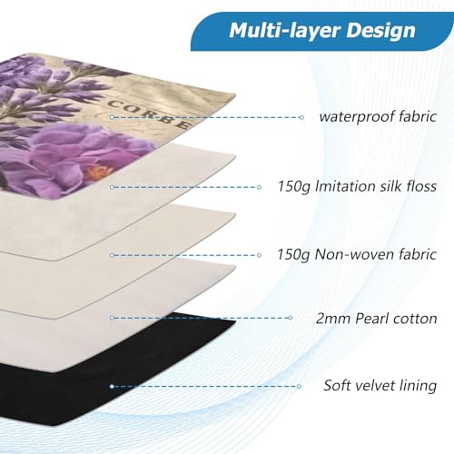 Funda Vintage Lavanda para Laptop 13-14 Pulgadas Impermeable miniatura 4