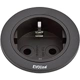 EVOLINE 159280000900 - Ciabatta da incasso, 1 pezzo, colore: Nero