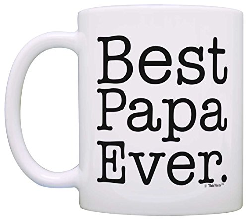 ThisWear Best Papa Ever Ceramic Coffee Mug #TOP7