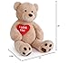 Tezituor Giant Teddy Bear 6ft Stuffed Animals - “I Love You”Red Heart Jumbo Human Size Teddy Bear for Girlfriend,Boyfriend,Wife,Lover-Birthday, Anniversary, Valentines, or Long Distance