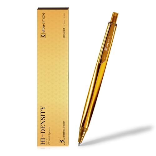 Bolígrafo gel M&G tinta negra punta fina 0.5mm metal miniatura 1