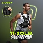 Adjustable Weighted Vest for Women Men, 4-10lb 11-20lb 20-32lb Weight Vest with 6 Ironsand Bags, Running Vest with Reflective Strips Adjustable Buckle Straps for Walking Strength Training - Image 2