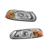 PM Auto Headlights Assembly Replacement for 2001-2006 Dodge Stratus With bulb Halogen Headlight Assembly Pair Faros Delanteros