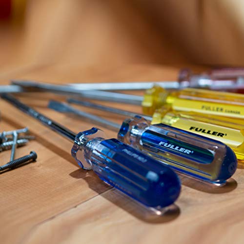 Fuller Tool 111-3000 7-Piece PRO 300 Screwdriver Set - screwdriver kit long screwdrivers phillips mechanics flat head long flathead Slotted square