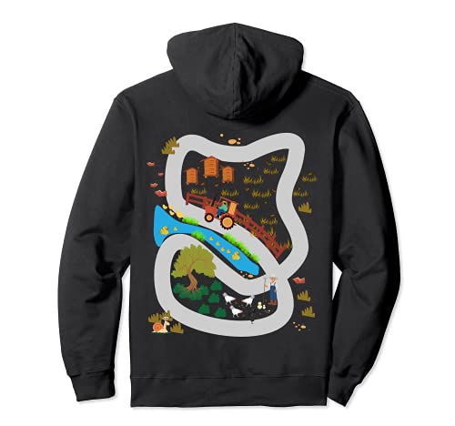Spielteppich Dorf Track Spielstraße Automassage Geschenk Pullover Hoodie