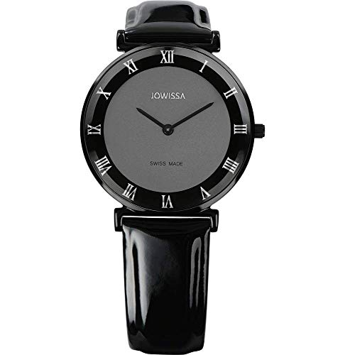 Preisvergleich Produktbild Jowissa Roma Schweizer Damenuhr J2.301.L Schwarz / Grau