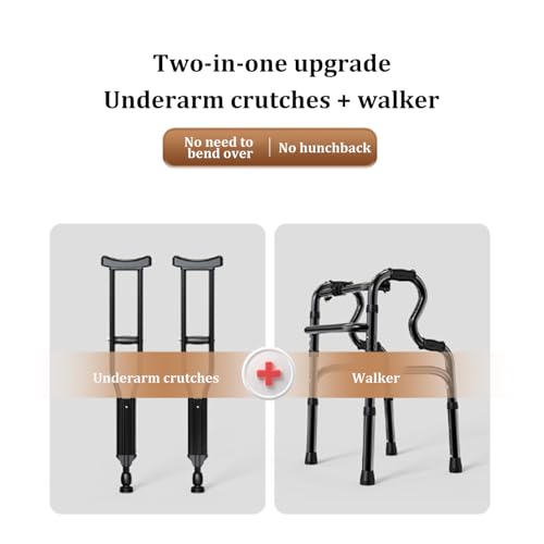 Déambulateur support vertical pour personnes handicapées avec accoudoirs ergonomiques - 8