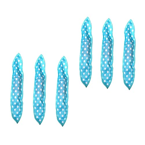 Ipetboom 6Pcs Self Grip Sponge Hair Rollers for Women Easy DIY Curling Tool Lightweight Portable Blue Hair Curlers for Effortless Heatless Curls