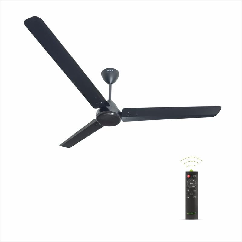 OCECO Matte Black Ecos Ceiling Fan - 1400mm BLDC Ceiling Fan with Remote Control | 5-star Rated Energy Ceiling Fan | Saved 65% Energy Saving | Reliable 2-Year Warranty (B0DHSFWR7N) Amazon Price History, Amazon Price Tracker