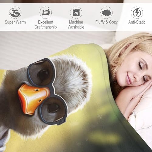 Couverture canard en polaire 130x180 cm plaid canapé lit - 4