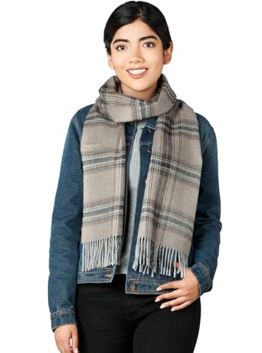 Tartan Plaid Flannel Scarf - 100% Baby Alpaca Wool - Unisex - Dye Free, All Natural, a stylish accessory or gift for any Man or Woman (Balmoral)3