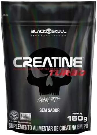 Creatine Turbo BlackSkull - Creatina Monohidratada em pó, com car...