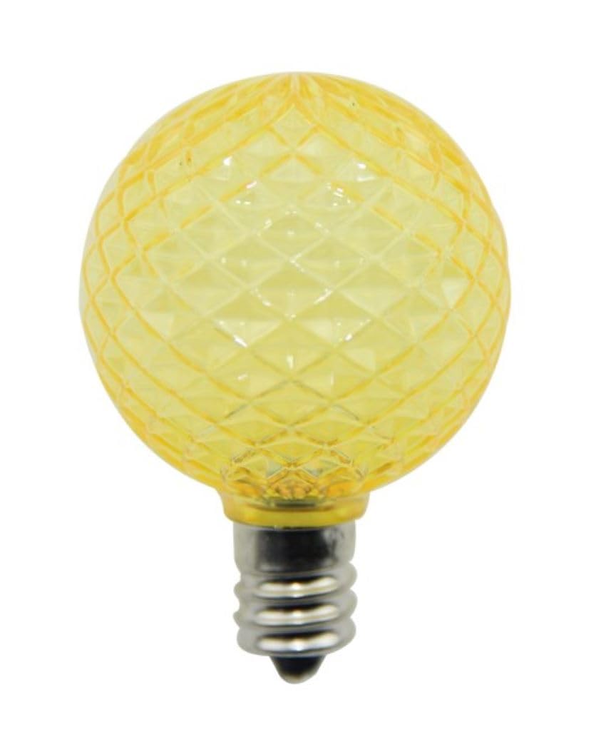 Norman Lamps LEDG40E12-Yellow Christmas LED Bulb