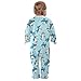 Emelivor Underwater Sharks Blue Unisex Baby Newborn One-Piece Pajamas Long Sleeve Footed Romper Pjs for Boys Girls Kids