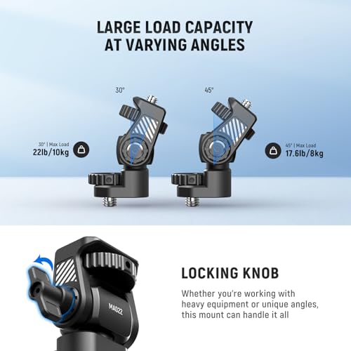 Image of NEEWER Camera Field Monitor Mount Holder Bracket, 360 Swivel 180 Tilt Adjustable with 1 /4 inch & 3 /8 inch Screw Anti Twist Compatible with Atomos Ninja 5 inch & 7 inch Compatible with SmallRig Camera Cage, MA022