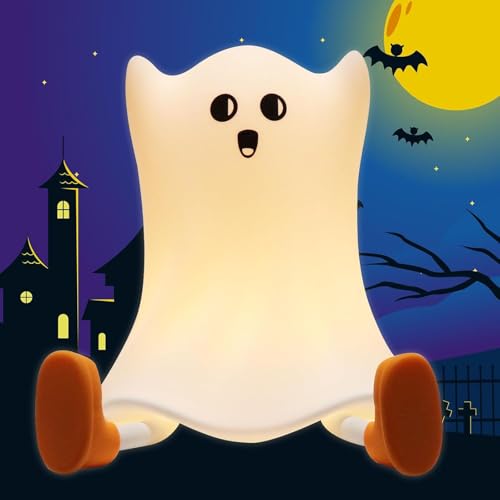 Lámpara de noche silicona Hilitand diseño fantasma 3000K miniatura 5
