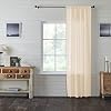 VHC Brands Tobacco Cloth Farmhouse Curtain Panel Natural 96×40