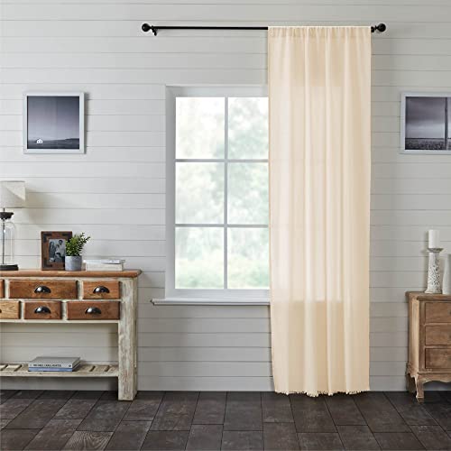 VHC-Brands-Tobacco-Cloth-Farmhouse-Curtain-Panel-Natural-96x40 VHC Brands Tobacco Cloth Farmhouse Curtain Panel Natural 96×40