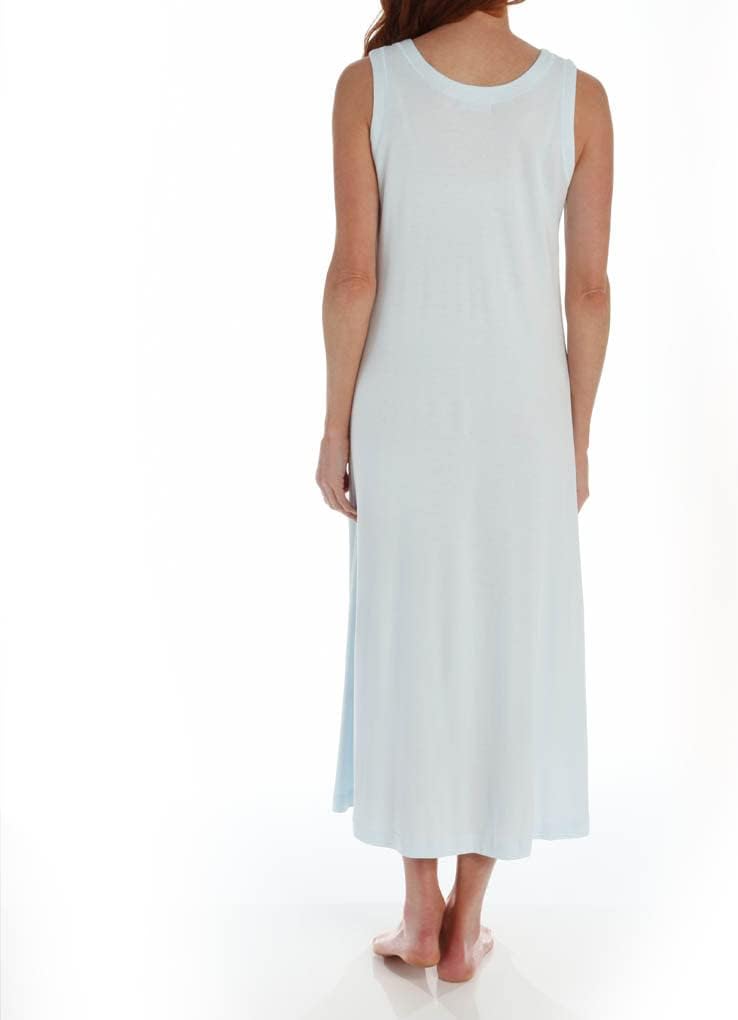 P-Jamas Women's 365660 Ankle Length Sleeveless Butterknits Nightgown