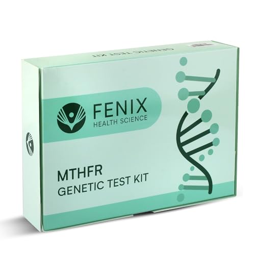 MTHFR Gene Test Kit: At-Home DNA Folate Methylation COMT Analysis & Genetic Health Insights Easy Cheek Swab