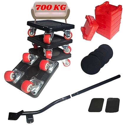 VENIVA Carbon Steel Furniture Lifter with Heavy Duty Roller Pads, King Size Bed Furniture Dolly for Moving Heavy Furniture Tool Set, 360° Shift Wheels Made of TPE (Home Improvement Ideas E-Book)-image-42