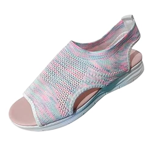 Sandalias ortopédicas para mujer, cómodas, zapatos descalzos, pies anchos, ligeros, zapatos de verano, sandalias anchas en H, sandalias de senderismo, informales, zapatos de punto, sandalias