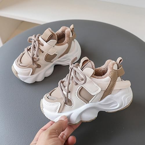 Baby Boys Girls Breathable Casual Sneakers Outdoor Sports Lace-Up Chunky Platform Running Tennis Shoes for Kids3