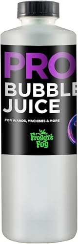 Líquido profesional de burbujas para todas las máquinas de burbujas Froggys Fog Pro Bubble Juice Como se muestra