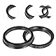 X AUTOHAUX 4 Stück Universal Auto Nabe Zentrische Ringe 67.1mm bis 56.6mm Schwarz