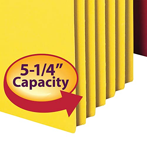Image of Smead File Pocket, Straight-Cut Tab, 5-1 /4 inch Expansion, Letter Size, Assorted Colors, 5 per Pack (73836)