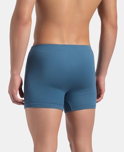Image of Jockey 8008 Men Super Combed Cotton Rib Solid Boxer Brief with Ultrasoft and Durable Waistband Pack of 2