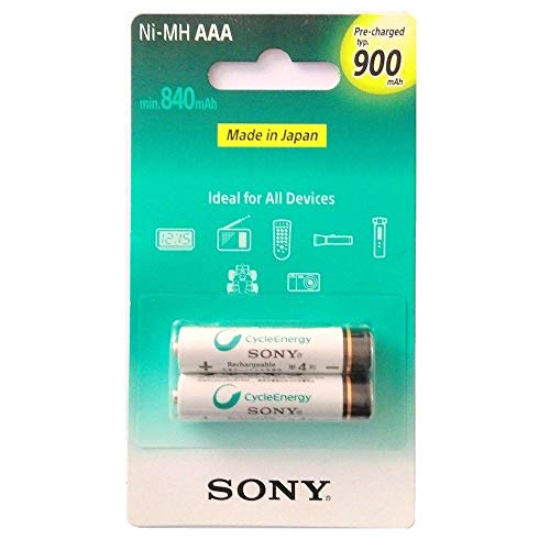 Pilha AAA Recarregável - 900mAh. - Sony (2 unidades) - NH-AAA-B2GN