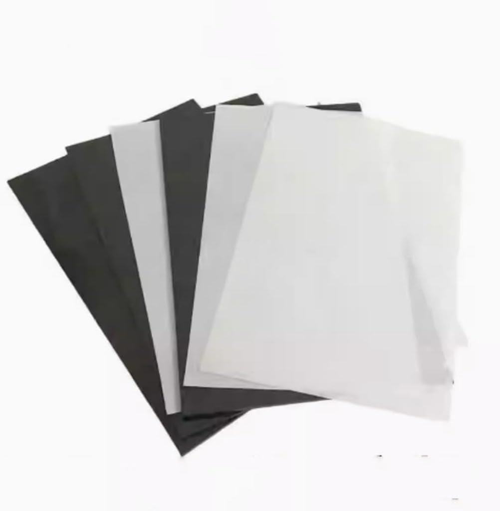 3pcs White/Black POM Sheet Board DIY Raw Material Hard Plastic Polyoxymethylene Plate Thin Film Thickness 0.3mm-3mm(White,200x200x0.6mm 3Pcs)