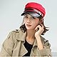 Chauffeurhut für Herren und Damen, klassische Vintage-Newsboy-Kappe, Kostüm, Hüte, Baskenmütze, Rot/Ausflug, einfarbig (Getaway Solids), Einheitsgr��e