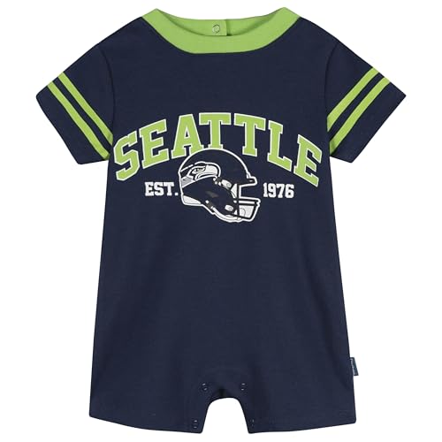 Image of Gerber NFL Unisex-Baby NFL Team Short Sleeve Romper