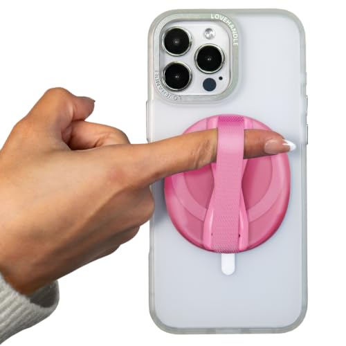 Image of LOVEHANDLE Original for MagSafe Phone Grip - Pink Pop Motif
