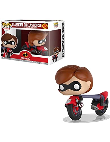 Funko Pop! Rides Disney Pixar The Incredibles - Bike And Elastigirl - los Increíbles - Figura de Vinilo Coleccionable - Idea de Regalo- Mercancia Oficial - Juguetes para Niños y Adultos - Movies Fans