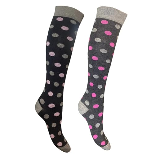 Image of Cotton Knee High Socks for Women Made in Italy, Long Socks for Women (One Size Fits All) Women Dress Socks