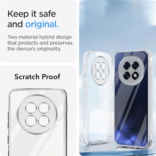 Image of Jkobi Silicone Back Cover Case for Oppo F31 Pro Plus (Clear Shockproof Case with Camera Protection | Soft and Flexible | Transparent)