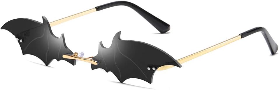 LASPOR レトロ 縁なしサングラス レディース メンズ スモール