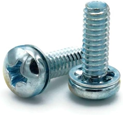SEMS Screws Phillips Pan Head with Internal Tooth Lock Washers Zinc 1/4"-20 X 3/4" Qty 1000