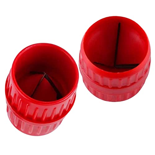 HOLIDYOYO 2pcs Manual Tubing Deburring Tool for Copper Pvc Plastic Professional Inner Outer Reamer Deburring Tool for Plumbing Deburring Tool