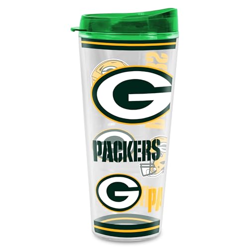 Image of Rico Industries NFL Football Green Bay Packers Double Wall 20oz Tritan Tumbler